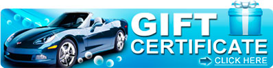 Mobile Car Detailing Gift Certificate Carolina